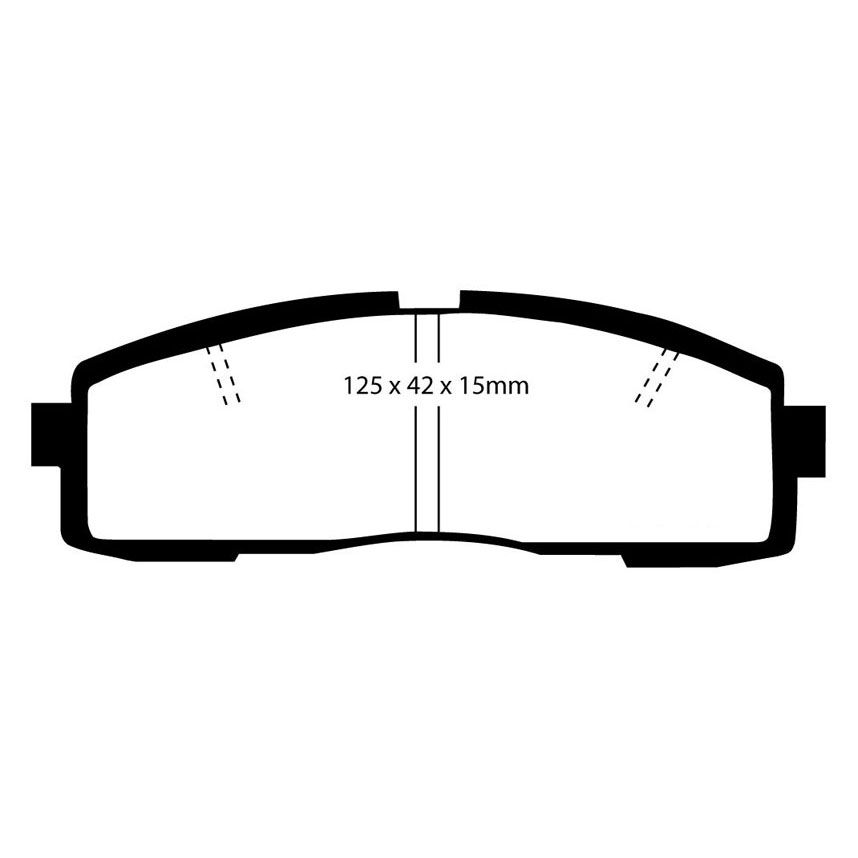 [EBCDP4608/2R] EBC Brakes Yellowstuff Performance Brake Pads