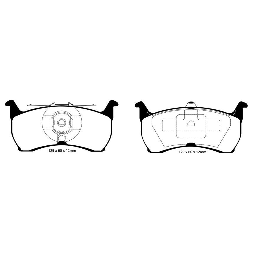 [EBCDP41504R] EBC Brakes Yellowstuff Performance Brake Pads