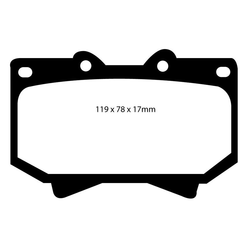 [EBCDP41319R] EBC Brakes Yellowstuff Performance Brake Pads
