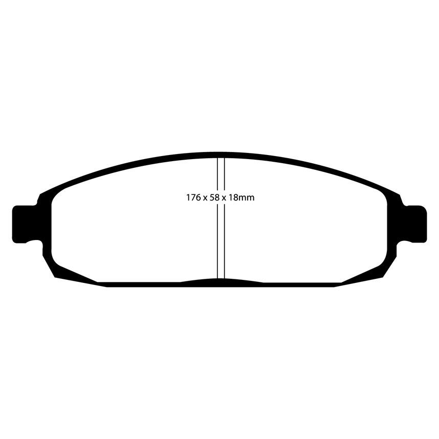 [EBCDP41732R] EBC Brakes Yellowstuff Performance Brake Pads