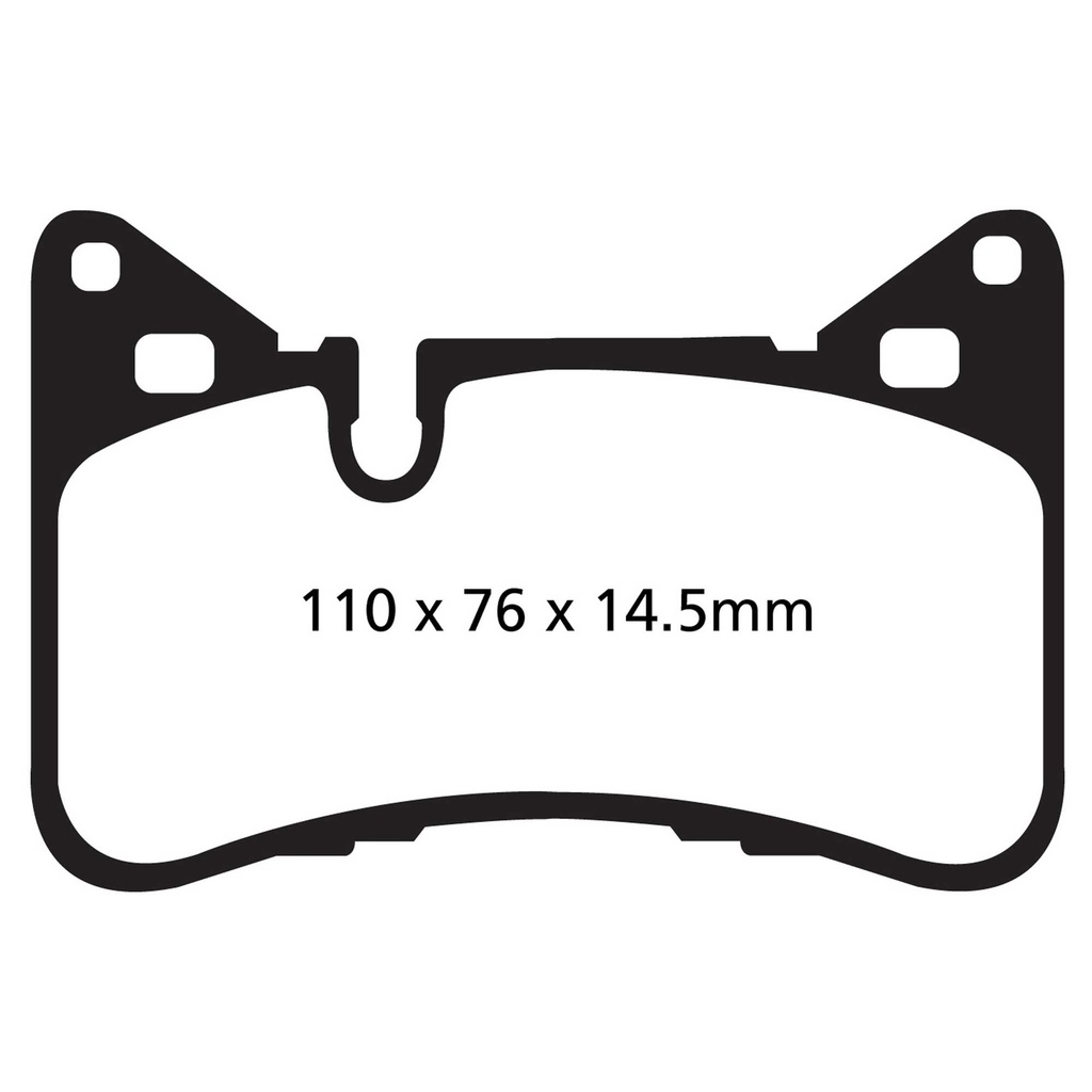 [EBCDP42117R] EBC Brakes Yellowstuff Performance Brake Pads