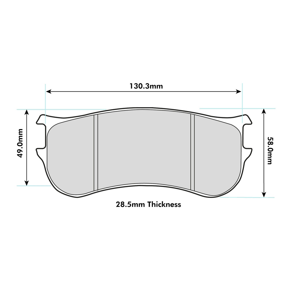 Pagid RST3 Brake Pads To Fit PFC ZR22 Caliper