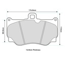 Pagid RST1 Brake Pads To Fit Alcon PNP4417X550 Caliper