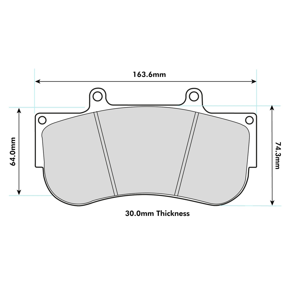 [PGDS2564T02001] Pagid RST2 Brake Pads To Fit AP Racing CP6269 Caliper