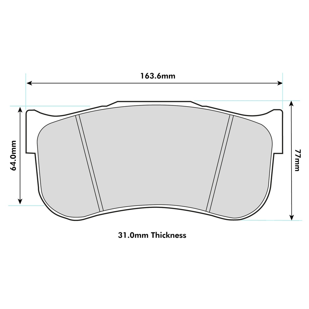 [PGDE8103RSL1] Pagid RSL1 Brake Pads To Fit Brembo B28 Family Caliper