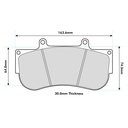 Pagid RST3 Brake Pads To Fit AP Racing CP6269 Caliper
