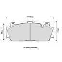Pagid RSC1 Ceramic Disc Brake Pads