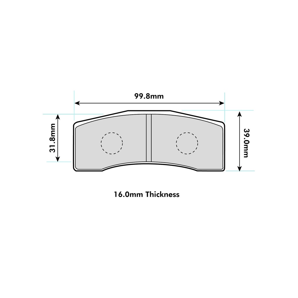 Pagid RST4 Brake Pads To Fit AP Racing CP7031 Caliper
