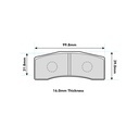 Pagid RST4 Brake Pads To Fit AP Racing CP7031 Caliper