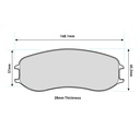 Pagid RSL1 Brake Pads To Fit PFC ZR68 Caliper
