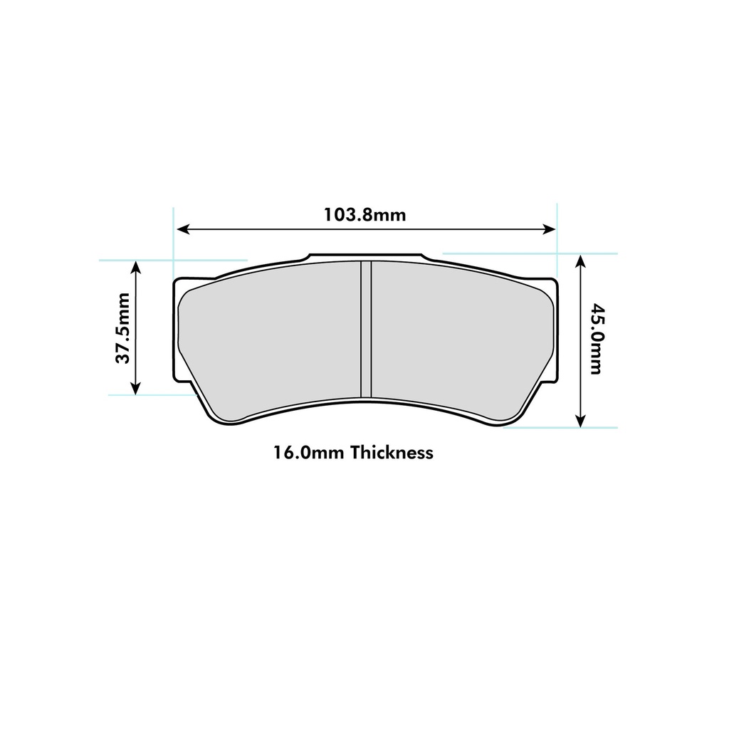 Pagid RST3 Brake Pads To Fit Brembo 07.A262.20 Caliper