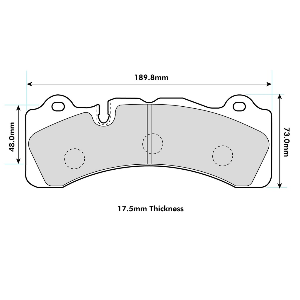 EBC Brakes RP-1 Brake Pads To Fit Brembo GT-6 Caliper