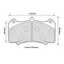 EBC Brakes RP-X Brake Pads To Fit AP Racing CP8520/CP8521/CP8522 Calipers