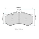 Ferodo DS2500 Brake Pads To Fit Alcon PNP4488 Calipers
