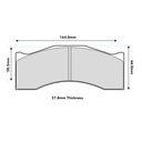 Ferodo DSUNO Brake Pads To Fit Brembo XA8.E0.01 Caliper