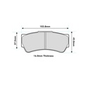 Ferodo DSUNO Brake Pads To Fit Brembo 07.A262.20 Caliper
