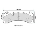 Ferodo DS2500 Brake Pads To Fit Brembo GT-6 Caliper