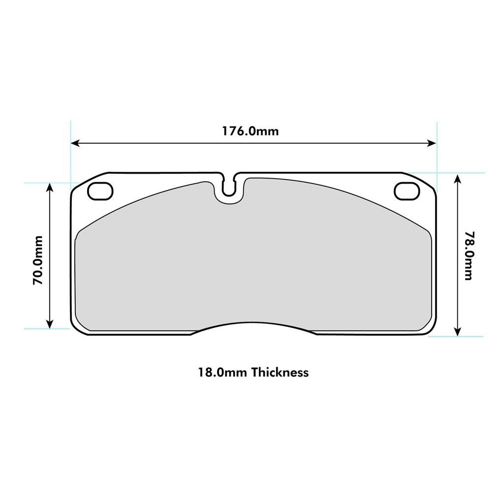 [FERFRP3027H] Ferodo DS2500 Brake Pads To Fit AP Racing CP8310 Caliper