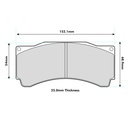 Ferodo DSUNO (Thermally Treated) Brake Pads To Fit AP Racing Various Calipers