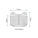 PBS Brakes ProTrack Brake Pads
