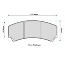 Ferodo DS3000 Brake Pads To Fit AP Racing CP5090 Calipers
