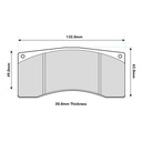 Ferodo DS3000 Brake Pads To Fit Alcon B-Type 4 Piston Calipers