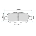 EBC Brakes RP-1 Brake Pads