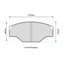 Ferodo DSUNO Brake Pads To Fit AP Racing CP2361 / OE Calipers
