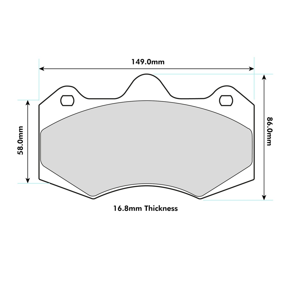 EBC Brakes RP-1 Brake Pads To Fit AP Racing CP7040 / OE Caliper