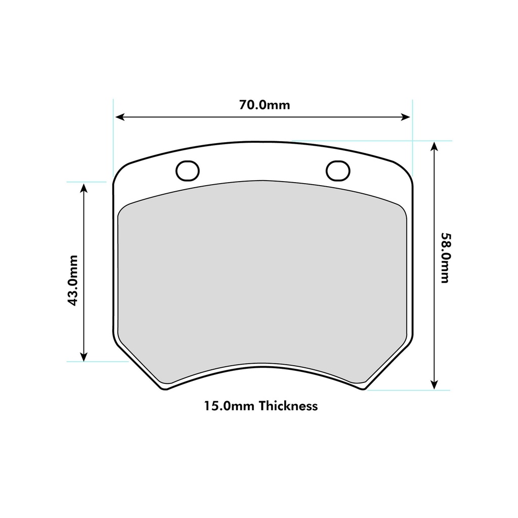 Pagid RST2 Brake Pads To Fit AP Racing Various 2 Piston / OE Calipers