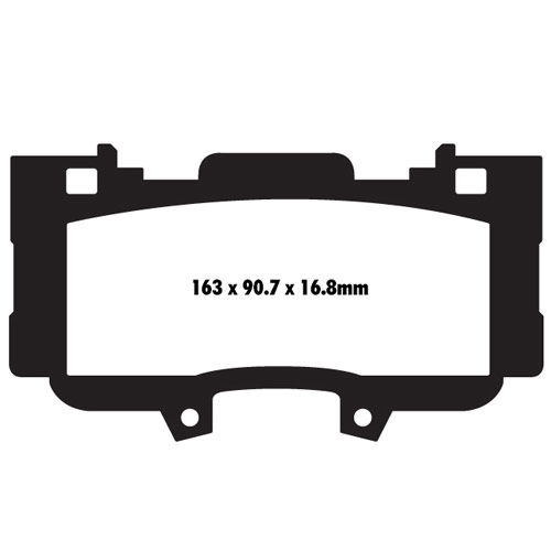 [EBCDP43042R] EBC Brakes Yellowstuff Performance Brake Pads