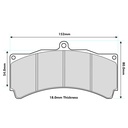 Performance Friction 01 Brake Pads To Fit AP Racing CP5555/CP5060 Calipers