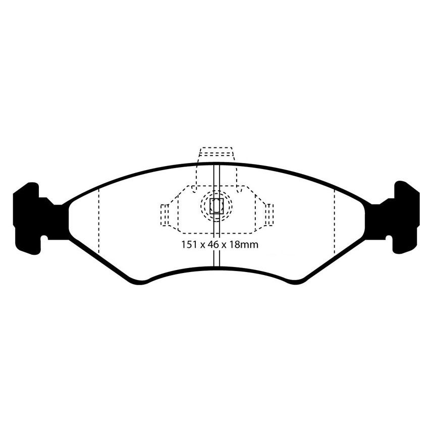 [EBCDP41051R] EBC Brakes Yellowstuff Performance Brake Pads