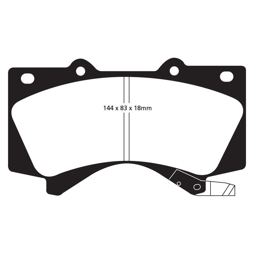 [EBCDP41815R] EBC Brakes Yellowstuff Performance Brake Pads