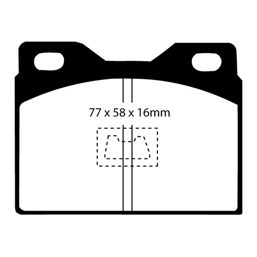 [EBCDP4220R] EBC Brakes Yellowstuff Performance Brake Pads