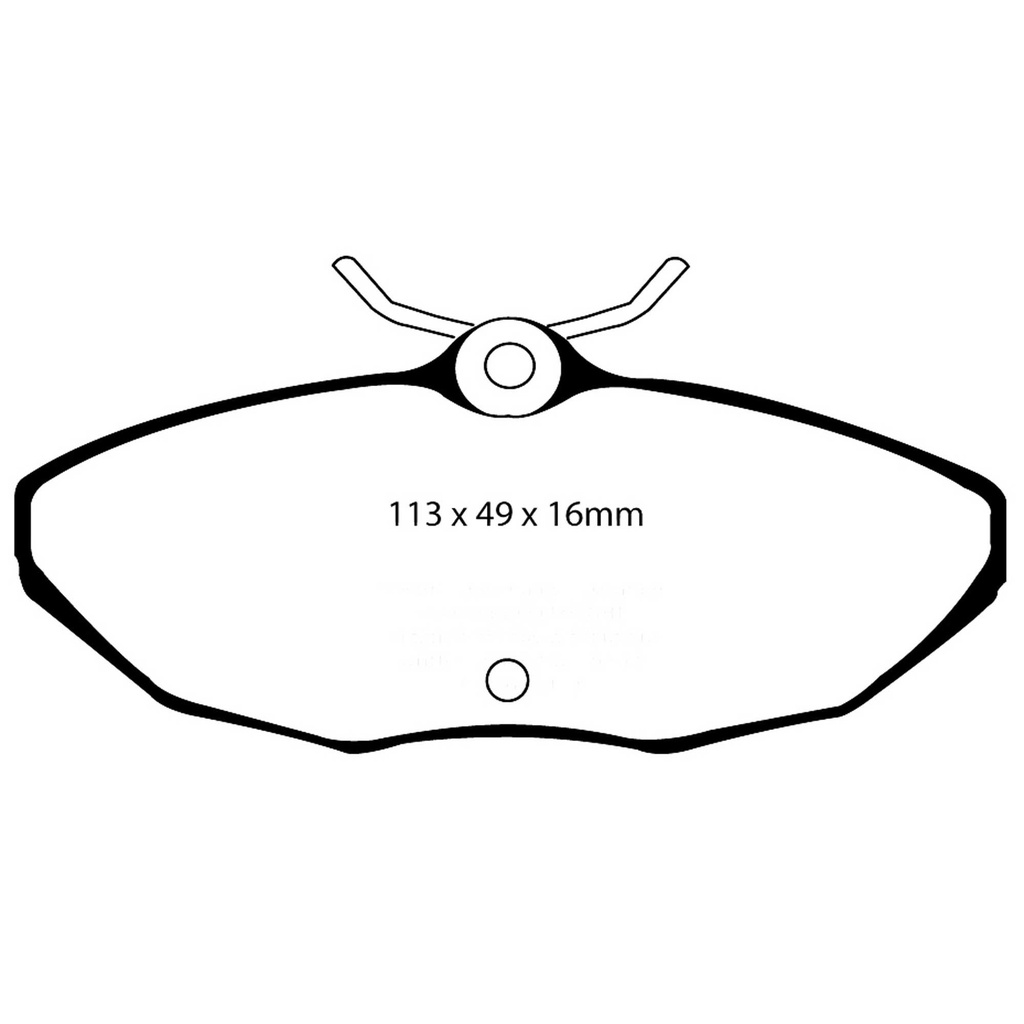 [EBCDP41221/2R] EBC Brakes Yellowstuff Performance Brake Pads