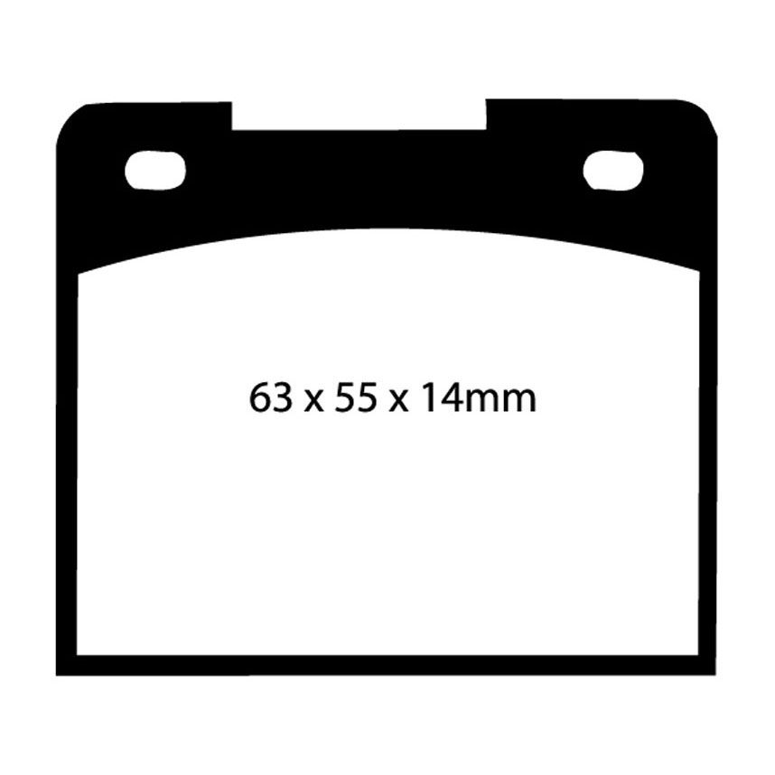 [EBCDP4114R] EBC Brakes Yellowstuff Performance Brake Pads