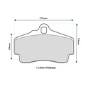Pagid RS44 Brake Pads