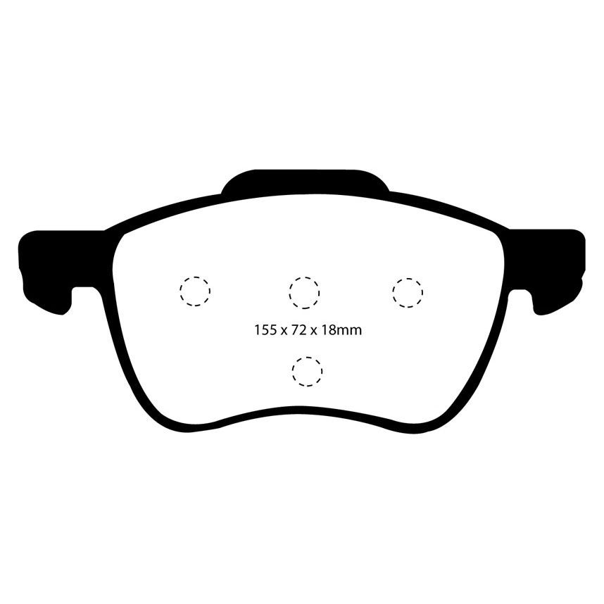 [EBCDP41229R] EBC Brakes Yellowstuff Performance Brake Pads