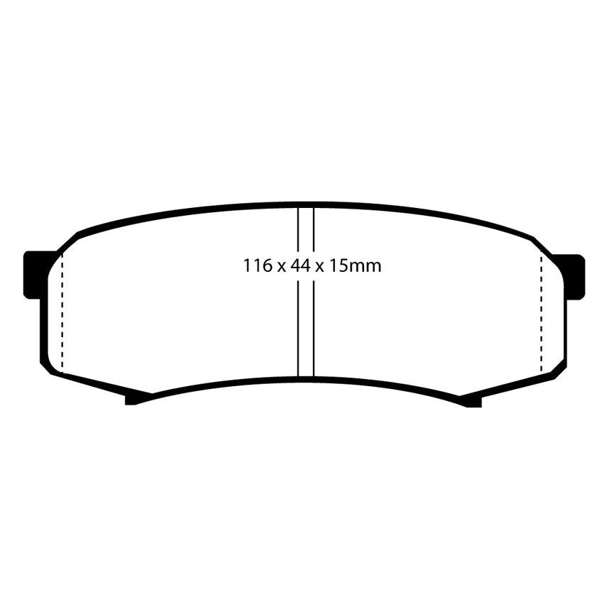 [EBCDP4993R] EBC Brakes Yellowstuff Performance Brake Pads