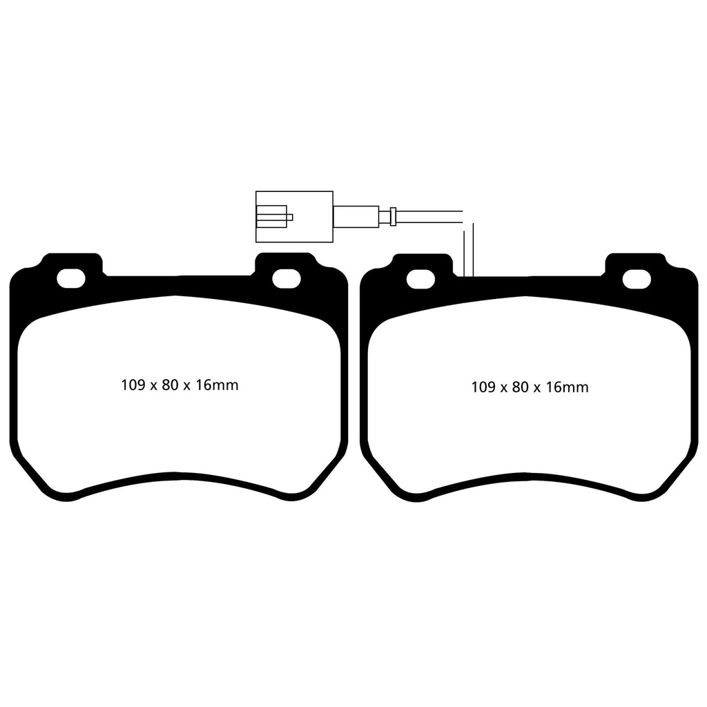 [EBCDP42074R] EBC Brakes Yellowstuff Performance Brake Pads