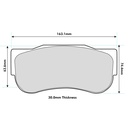 Pagid RST1 Brake Pads To Fit AP Racing CP7269 / OE Calipers