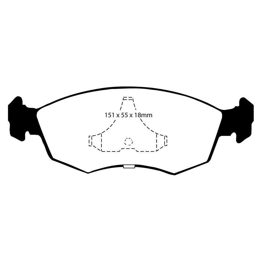 [EBCDP4605/2R] EBC Brakes Yellowstuff Performance Brake Pads