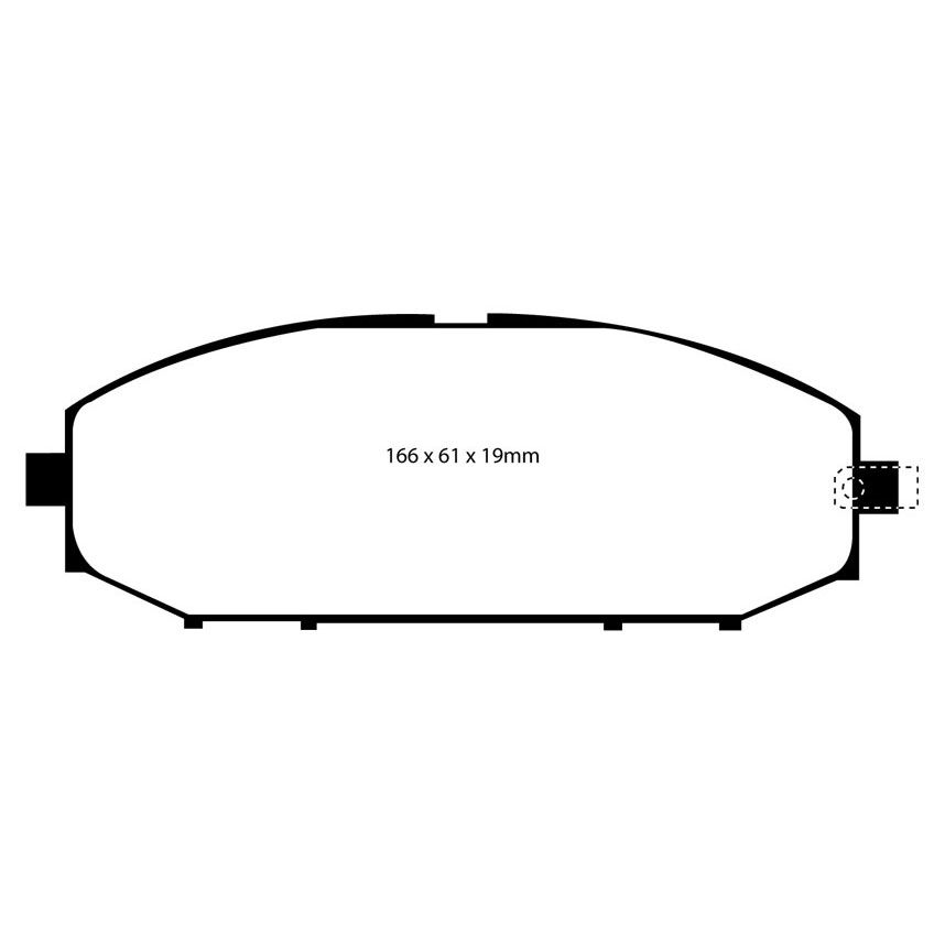 [EBCDP41280R] EBC Brakes Yellowstuff Performance Brake Pads