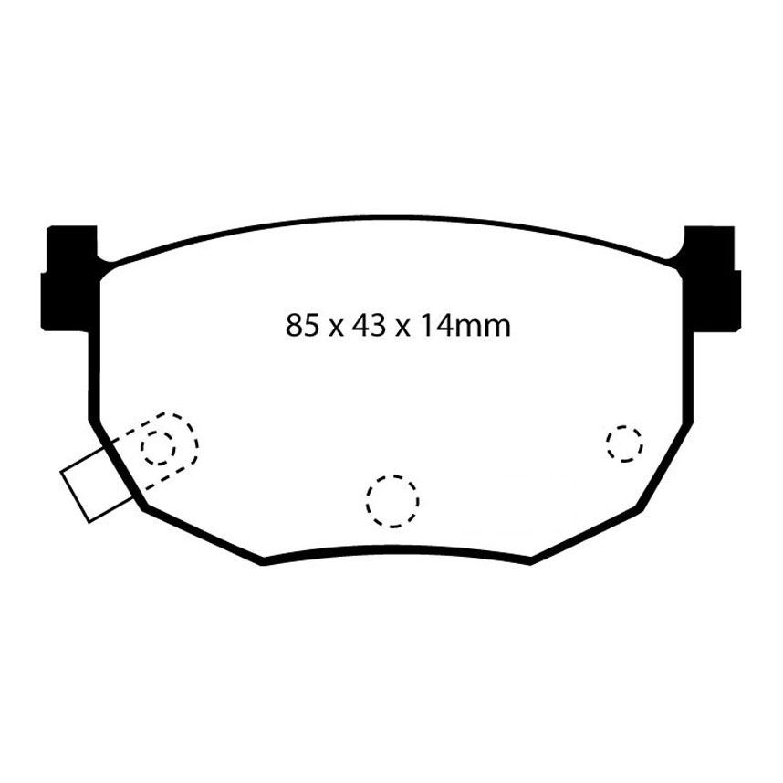 [EBCDP3528C] EBC Brakes Redstuff Performance Brake Pads