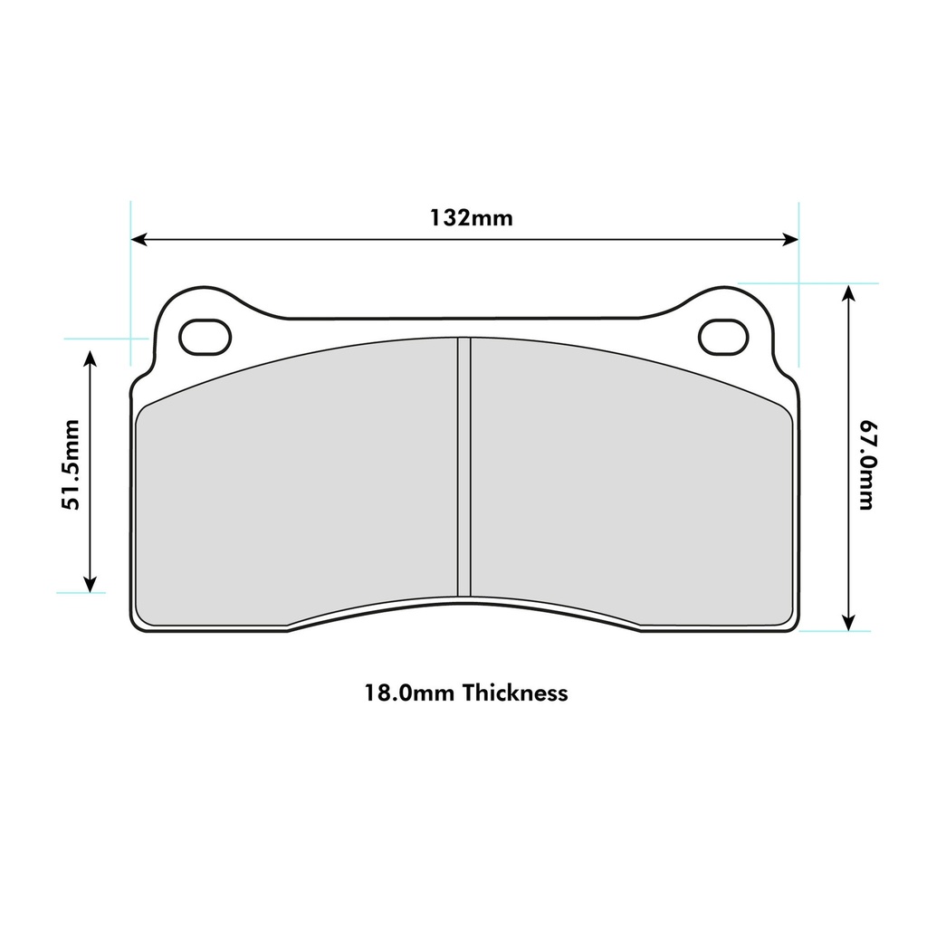 Performance Friction 01 Brake Pads To Fit Brembo 20.4862.05 / OE Calipers