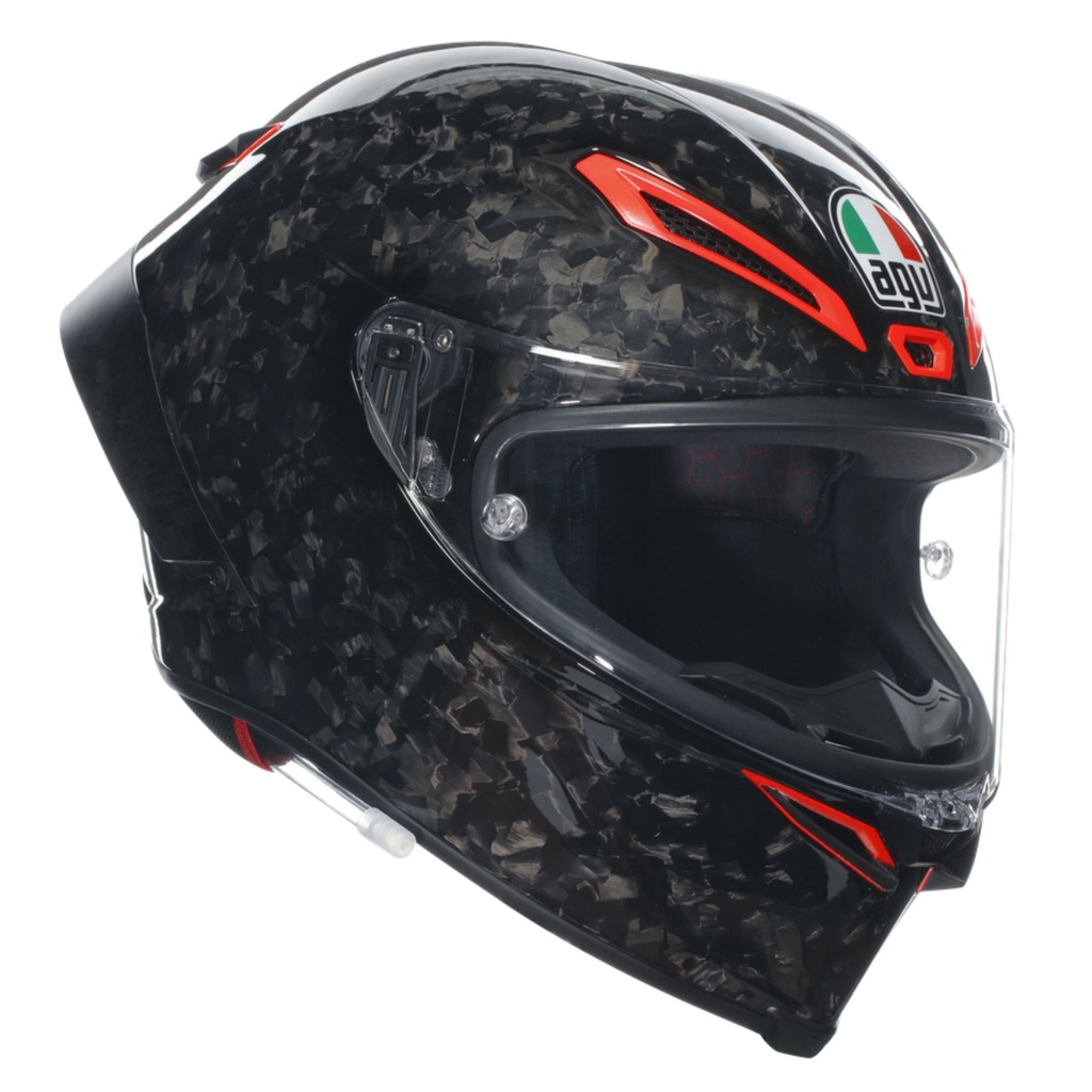 [5000600-3818977] AGV PISTA GP-RR Graphic Carbon Motorcycle Helmet (M (57-58cm), Performante Carbon / Red)