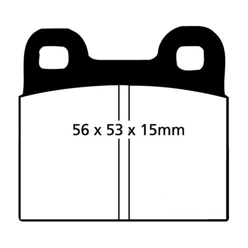 [EBCDP4105R] EBC Brakes Yellowstuff Performance Brake Pads