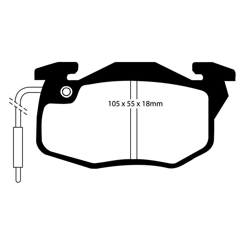 [EBCDP4545R] EBC Brakes Yellowstuff Performance Brake Pads