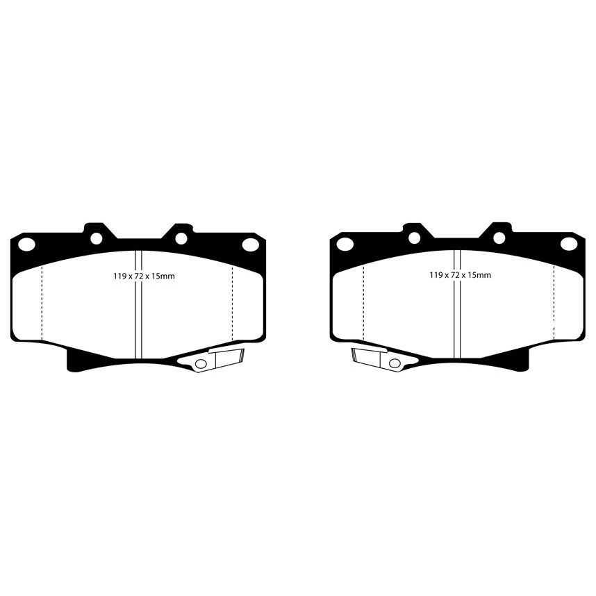 [EBCDP4992R] EBC Brakes Yellowstuff Performance Brake Pads